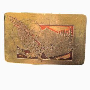 Vintage Donovan Kindle Ampersand Brass belt buckle